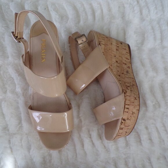 Prada authentic platform sandals 40 - Picture 2 of 14